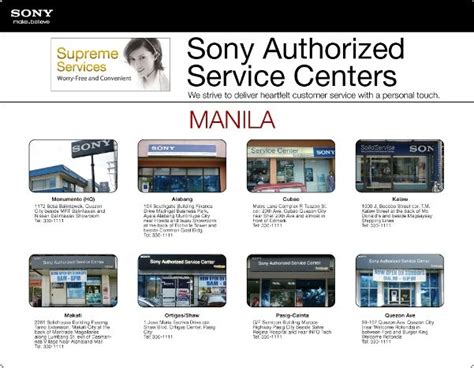 sony service center|Book Service Appointment : Sony Philliphines.